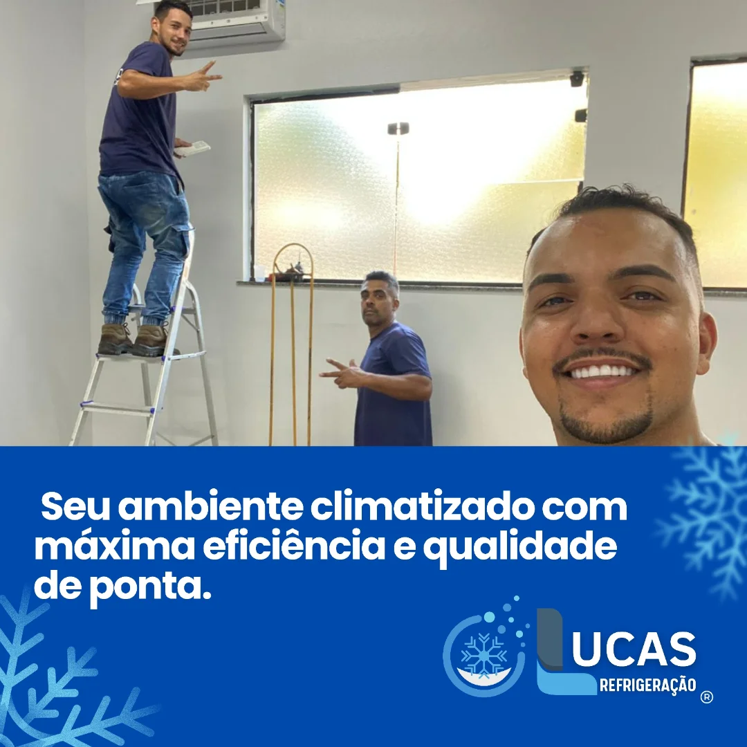 Sala de estar climatizada pela Lucas Refrigeração